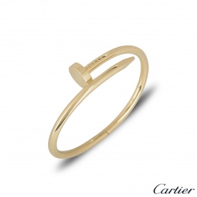 Cartier Yellow Gold Plain Juste Un Clou Bracelet Size 17 B6048217